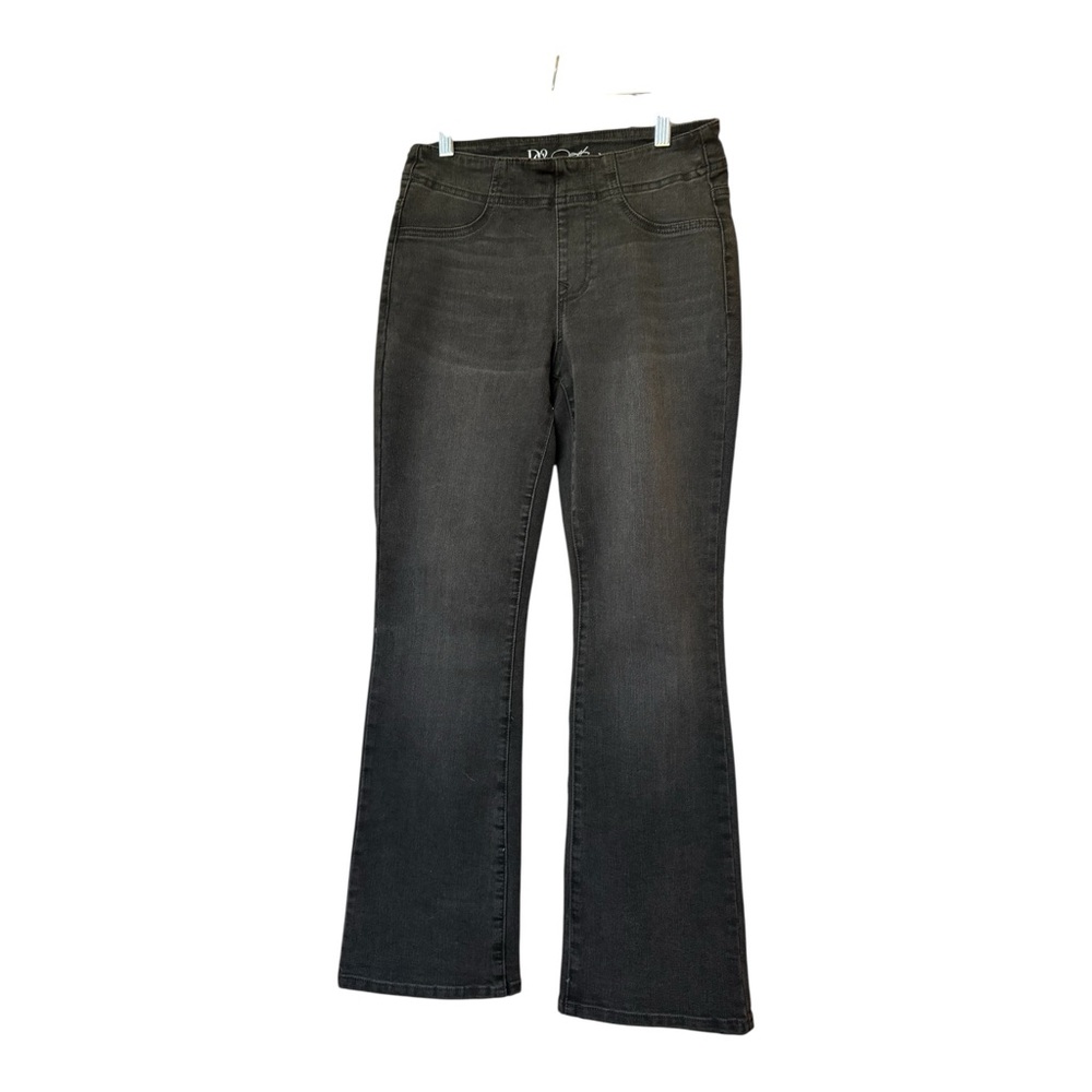 DG2 by Diane Gilman Black Charcoal Flare Jeans - Picture 2 of 11